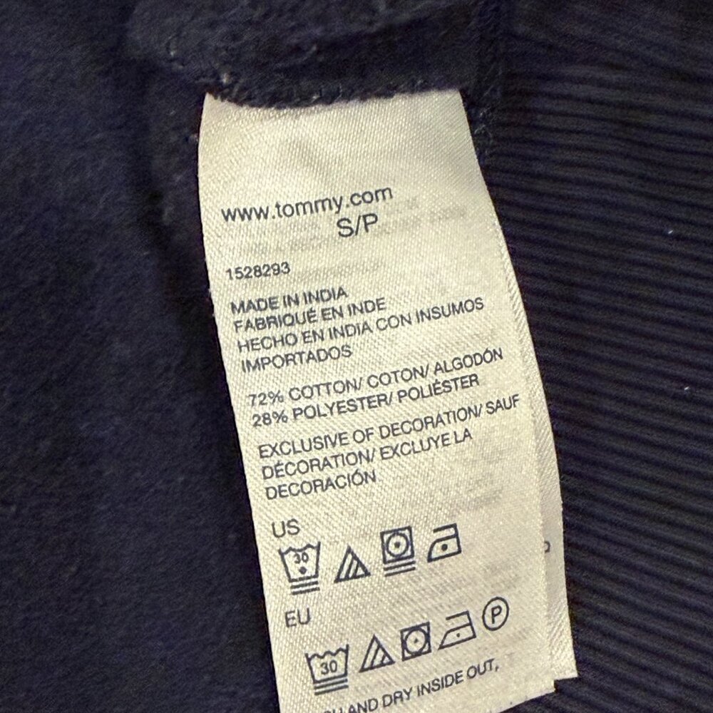 Tommy Hilfiger Blue Pullover Crew Sweatshirt - Women’s Size Small - Picture 6 of 10